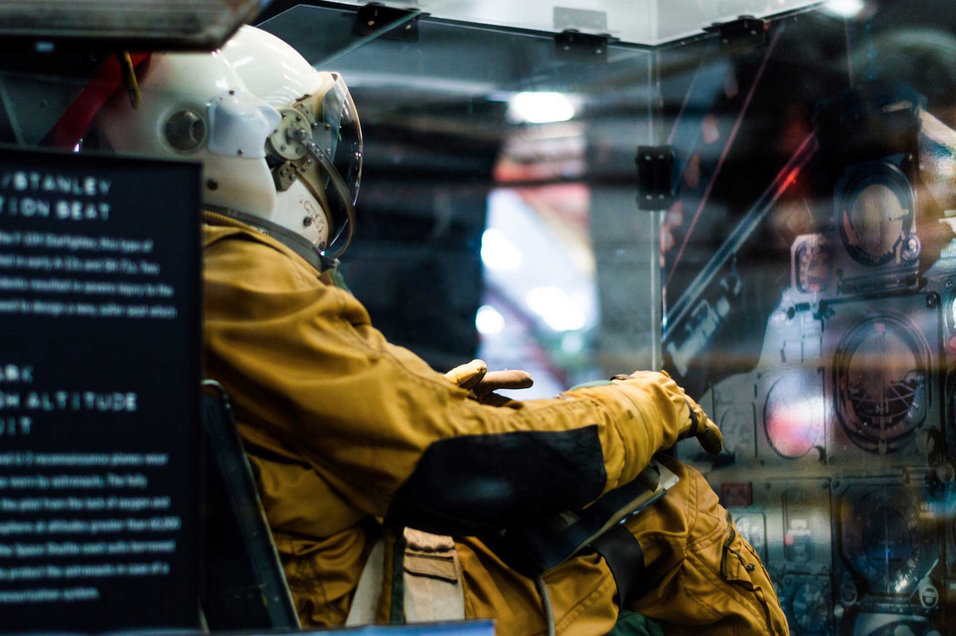 Picture of an astronaut in a chair