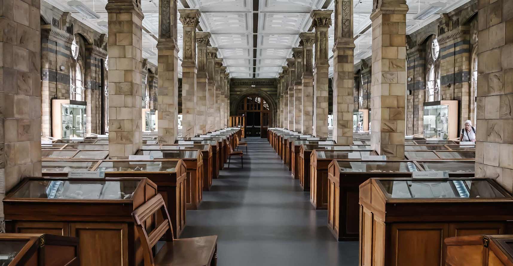 The museum hallway